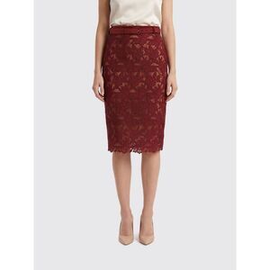 Self-Portrait Skirt Woman Burgundy